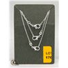 Image 1 : 3 X 50 CM STAMPED 925 NECKLACES WITH