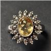 BZ1465-178 SILVER CITRINE RING