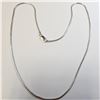 Image 1 : BZ1465-187 SILVER SNAKE CHAIN 16" NECKLACE