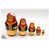 Image 1 : 5 PIECE NESTING DOLLS HANDMADE SET