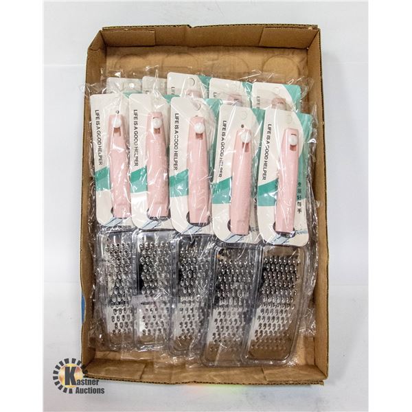 FLAT OF 10 FOOD GRATER