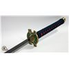 Image 2 : STEEL JAPANESE KATANA SWORD IN WOOD SHEATH-