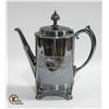 Image 1 : ANTIQUE SILVER PLATE TEA/COFFEE POT