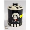 Image 1 : DOG TREAT CERAMIC CANISTER