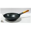 Image 1 : NEW YOSUKATA 13.5" BLACK CARBON STEEL WOK