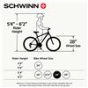 Image 4 : NEW SCHWINN DISCOVER HYBRID CITY SERIES MENS BIKE