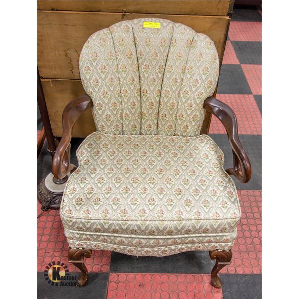 ANTIQUE ACCENT CHAIR