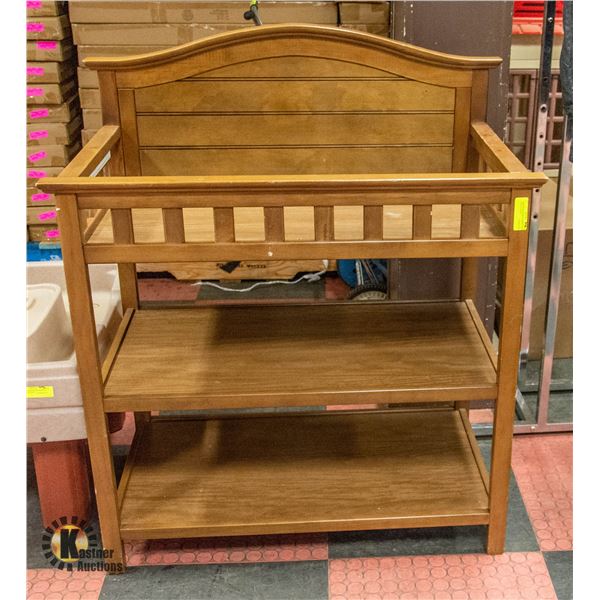 SOLID WOOD BABY CHANGE TABLE WITH 2 LARGE