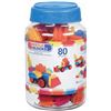 Image 1 : NEW CONTAINER OF 80 PCS BRISTLE BLOCKS - BIG VALUE