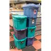 Image 1 : RUBBERMAID /TRULY STORAGE TOTES- 7 PCS