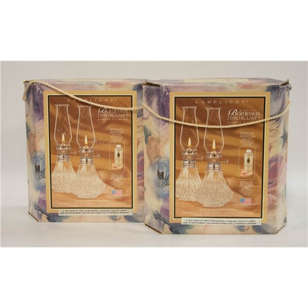2 LAMPLIGHT (TWIN OIL LAMPS)