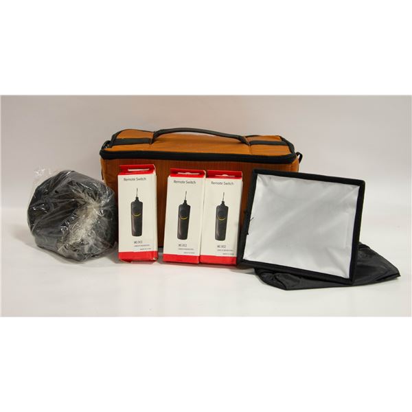 LOT OF CAMERA ACCESSORIES