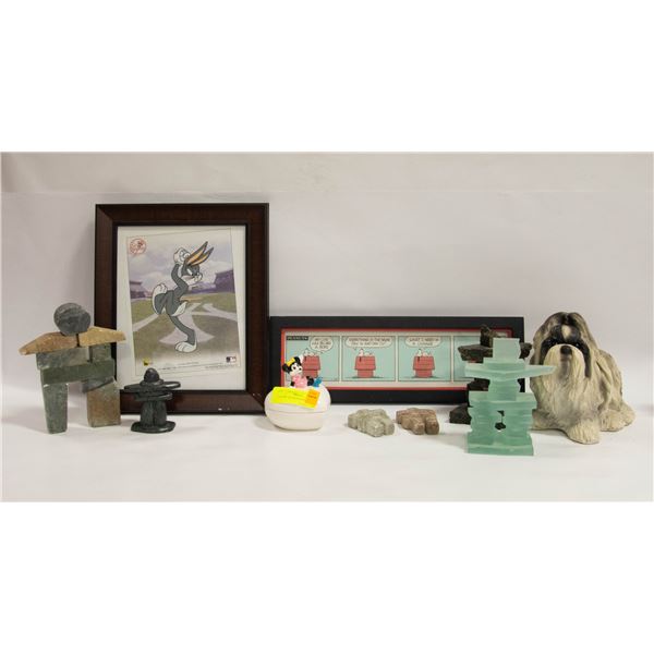 SNOOPY AND BUGS FRAMED