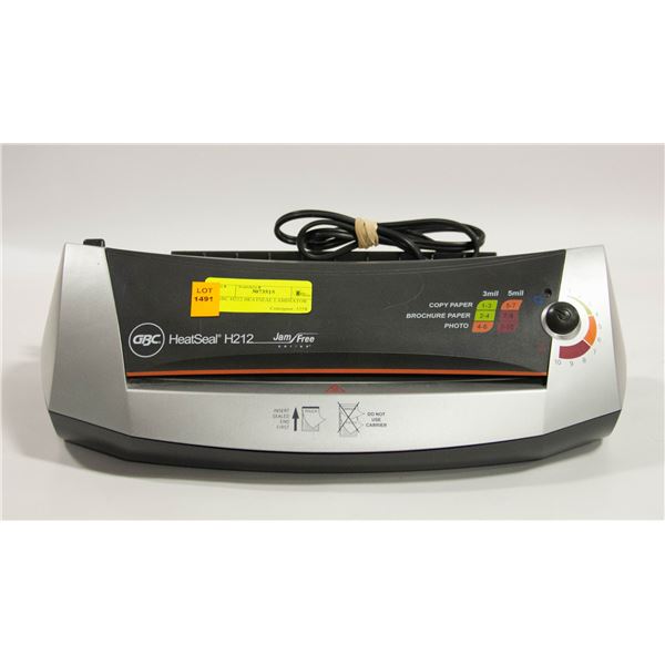 GBC H212 HEATSEAL LAMINATOR