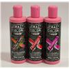 Image 1 : 3 BOTTLES 250ML SEMI PERMANENT COLOR SHAMPOO