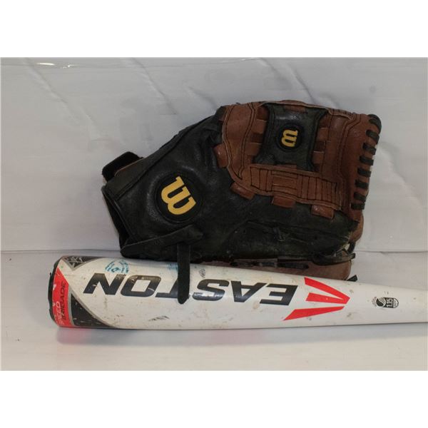 EASTON METAL BASEBALL BAT &