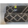 Image 1 : 2 GREY & WHITE 6FT AREA RUGS TOGETHER