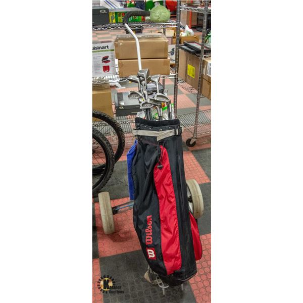 GOLF CLUBS W/GOLF CART