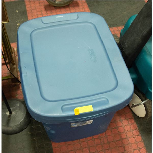 2 STORAGE TOTES W/LIDS