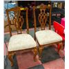 Image 1 : ANTIQUE QUEEN ANNE SIDE CHAIRS- SET OF 2