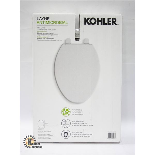 NEW SEALED KOHLER LAYNE SLOW CLOSING