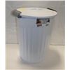 Image 1 : STERILITE 24QT UTILITY GARAGE CAN WITH LID WHITE