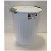 Image 1 : STERILITE 24QT UTILITY GARAGE CAN WITH LID WHITE