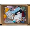 Image 1 : LARGE BOX OF FABRIC REMNANTS