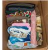 Image 1 : LARGE BOX OF FLEECE AND BLANKET