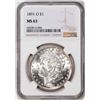 Image 1 : 1891-O $1 Morgan Silver Dollar Coin NGC MS63