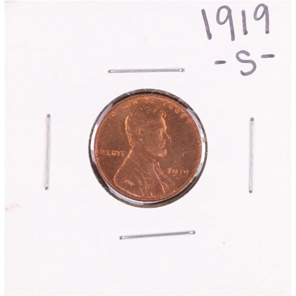 1919-S Lincoln Wheat Cent Coin