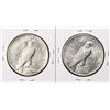 Image 2 : Lot of (2) 1924-S $1 Peace Silver Dollar Coins
