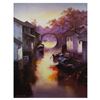 Image 1 : H. Leung "River Twilight" Limited Edition Giclee On Canvas