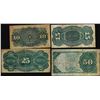 Image 2 : Lot of 1863 Fourth Issue 10/15/25/50 Fractional Currency Notes