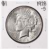 1928-S $1 Peace Silver Dollar Coin