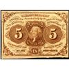 Image 1 : July 17, 1862 First Issue Five Cents Fractional Currency Note