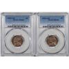 Image 1 : Lot of (2) 1954-S/D Jefferson Nickel Coins PCGS MS64