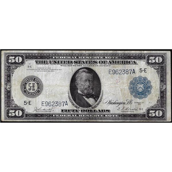 1914 $50 Federal Reserve Note Richmond