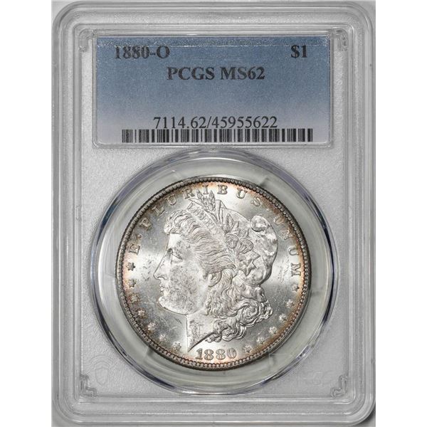 1880-O $1 Morgan Silver Dollar Coin PCGS MS62