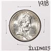 Image 1 : 1918 Lincoln Illinois Centennial Commemorative Half Dollar Coin