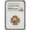 Image 1 : 1997-W $5 Jackie Robinson Proof Commemorative Gold Coin NGC PF70 Ultra Cameo