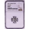 Image 1 : 2021 Great Britain 10 Pounds Britannia 1/10oz Platinum Coin NGC MS69