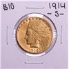1914-S $10 Indian Head Eagle Gold Coin