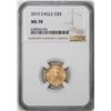 Image 1 : 2015 $5 American Gold Eagle Coin NGC MS70