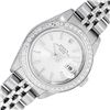 Image 1 : Rolex Ladies Stainless Steel Silver Index Diamond Oyster Perpetual Wristwatch