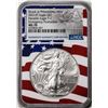 Image 1 : 2021(P) Type 1 $1 American Silver Eagle Coin NGC MS70 ER Philadelphia Emergency Issue