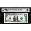 Image 1 : 2006 $1 Federal Reserve Star Note Dallas Fr.1933-K* PMG Gem Uncirculated 66EPQ