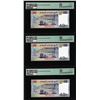 Image 2 : (3) Consecutive 2017 Djibouti 40 Francs Bank Notes PMG Superb Gem Uncirculated 68EPQ