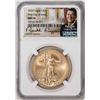 Image 1 : 2020 $50 American Gold Eagle Coin NGC MS70 FDOI Reagan Legacy Series Signature