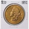 Image 1 : 1852 $20 Liberty Head Double Eagle Gold Coin